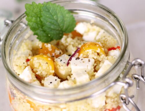 Couscous & Quinoa Salad with Sundried Tomato Pesto